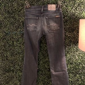 7 for all mankind flare dark denim jeans